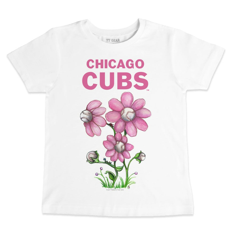 Chicago Cubs Tiny Turnip Youth Blooming Baseballs T-Shirt Discount