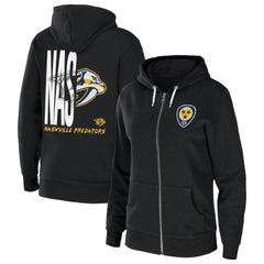 Nashville Predators WEAR by Erin Andrews Women's Sponge Fleece Full-Zip Hoodie - Black | NHL discount