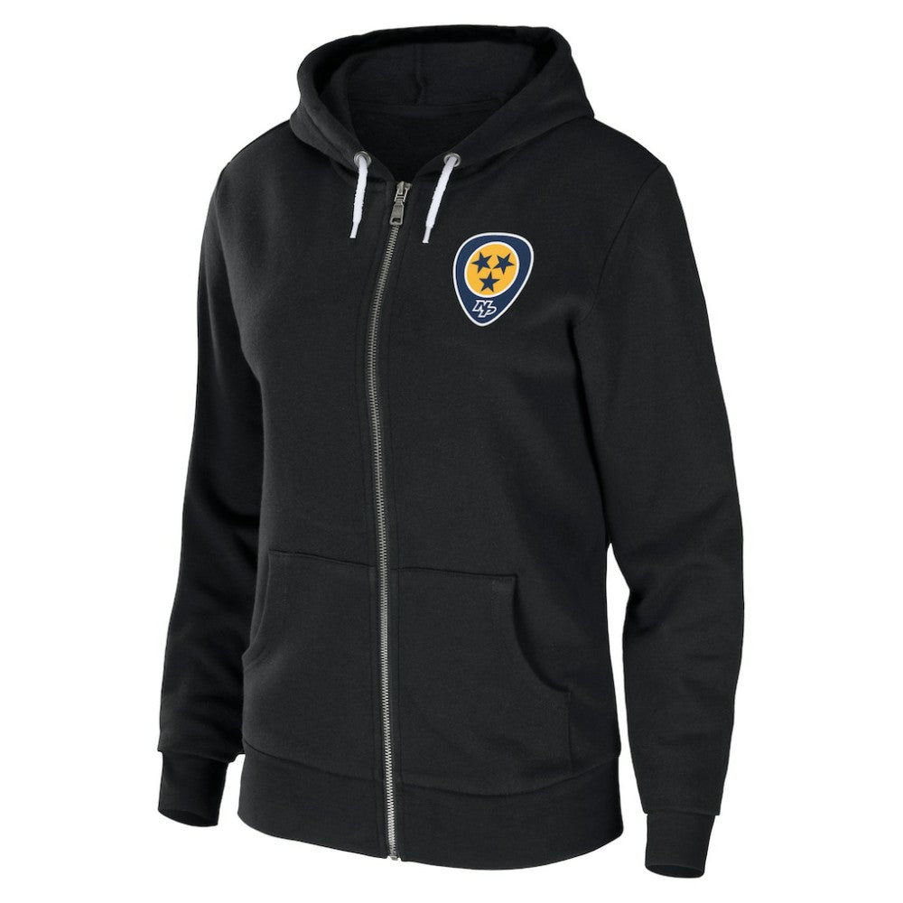 Nashville Predators WEAR by Erin Andrews Women's Sponge Fleece Full-Zip Hoodie - Black | NHL discount