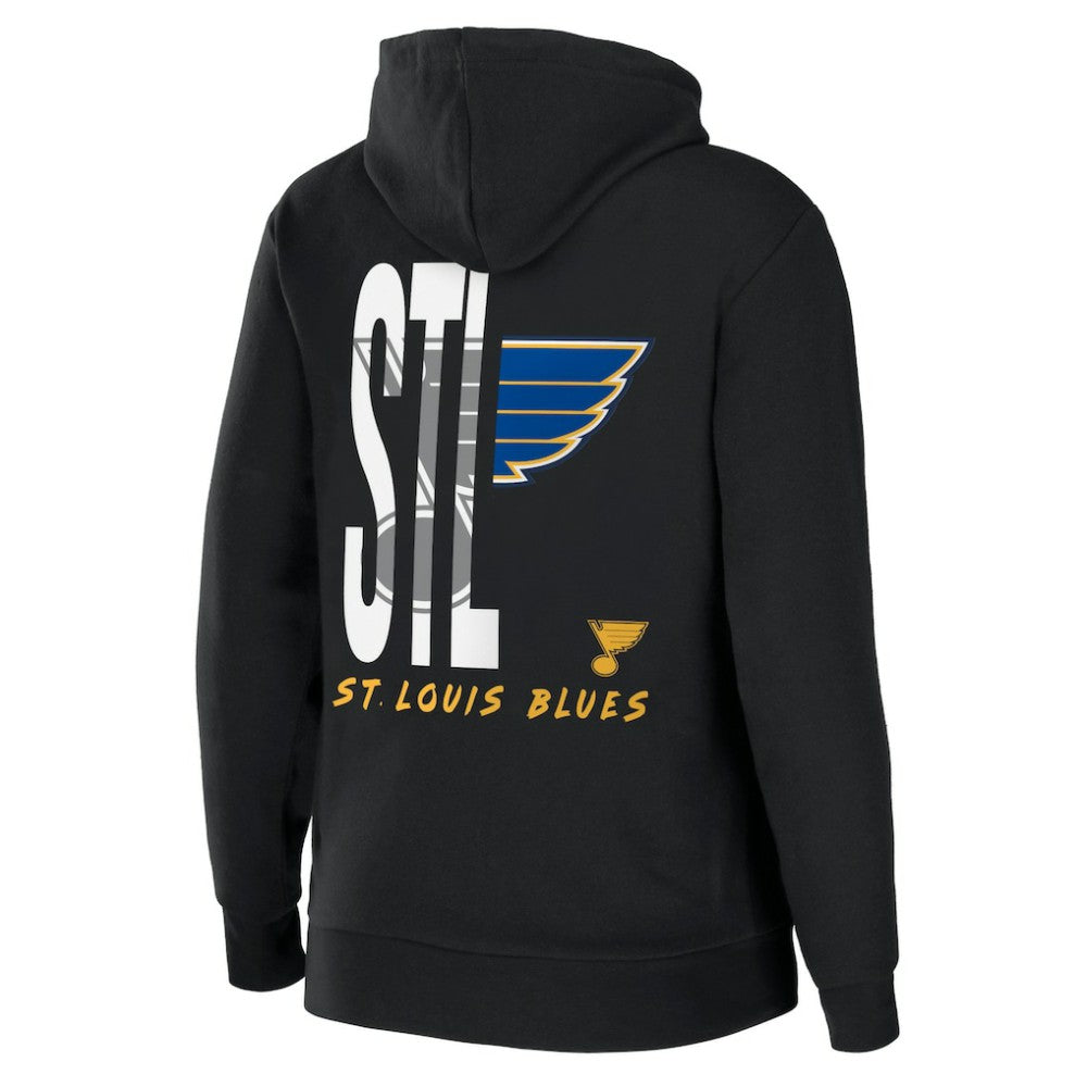 St. Louis Blues WEAR by Erin Andrews Women's Sponge Fleece Full-Zip Hoodie - Black | NHL on sale