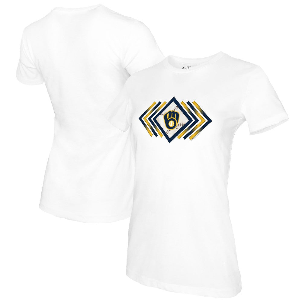 Milwaukee Brewers Tiny Turnip Women's Prism Arrows T-Shirt Sale