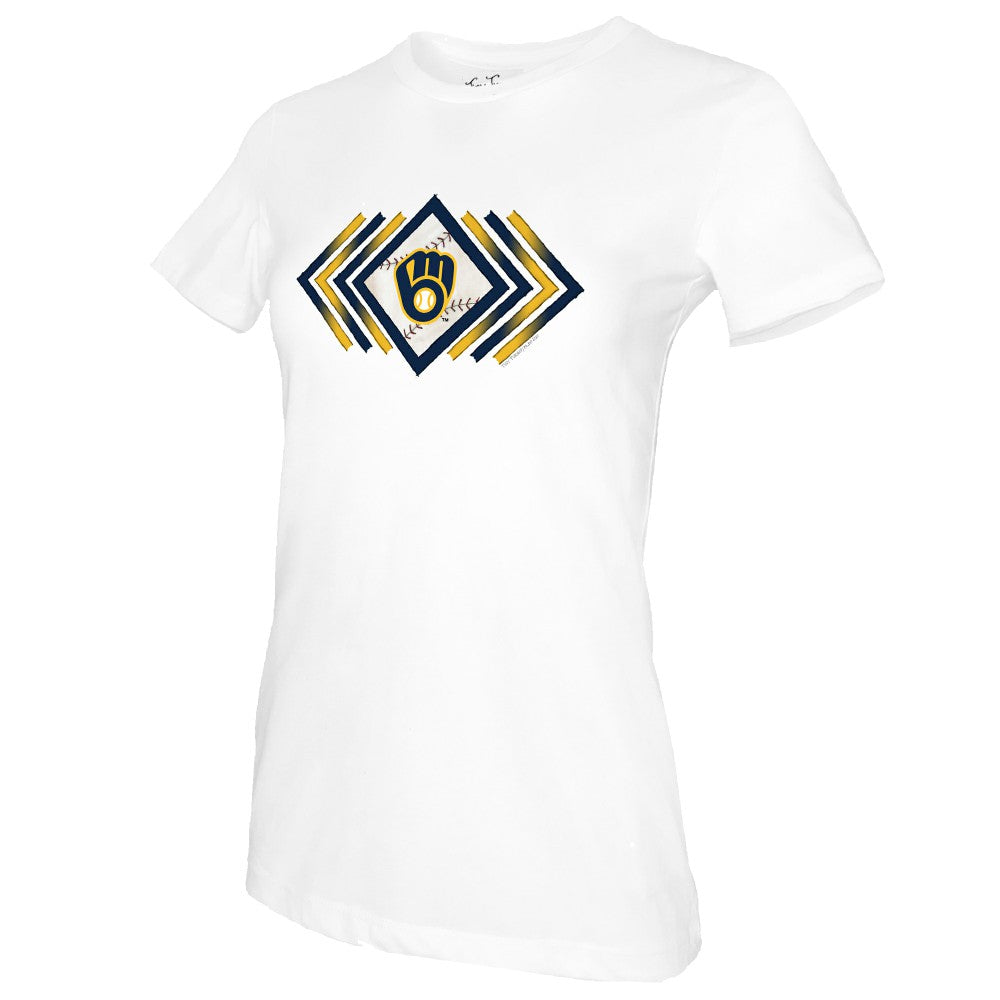Milwaukee Brewers Tiny Turnip Women's Prism Arrows T-Shirt Sale