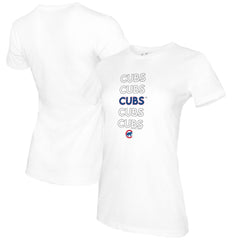 Chicago Cubs Tiny Turnip Women's Stacked T-Shirt for sale
