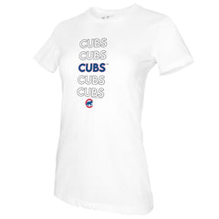 Chicago Cubs Tiny Turnip Women's Stacked T-Shirt for sale