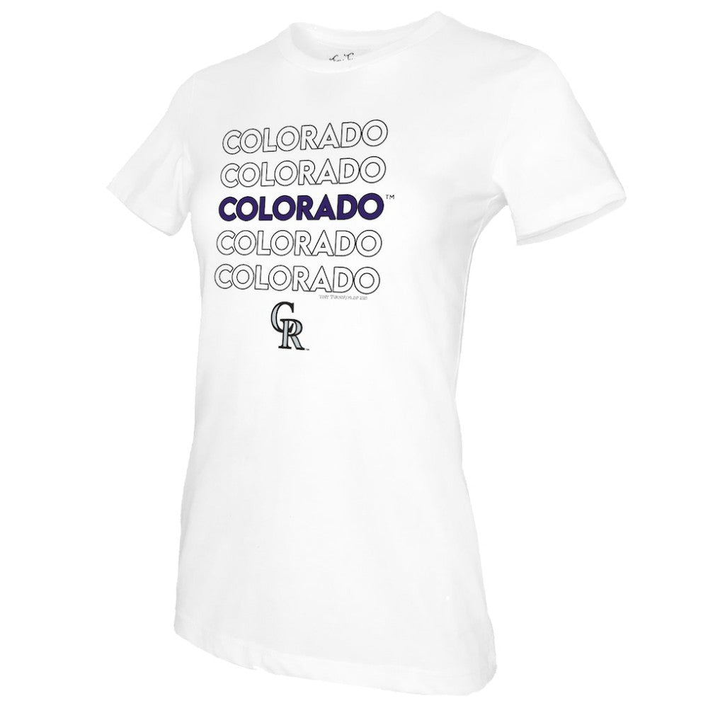 Colorado Rockies Tiny Turnip Women's Stacked T-Shirt Near Me