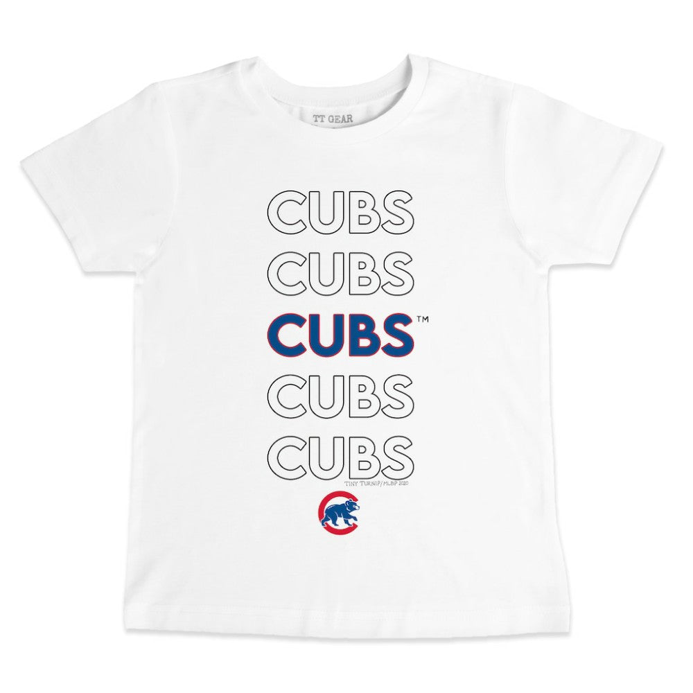 Chicago Cubs Tiny Turnip Youth Stacked T-Shirt Online
