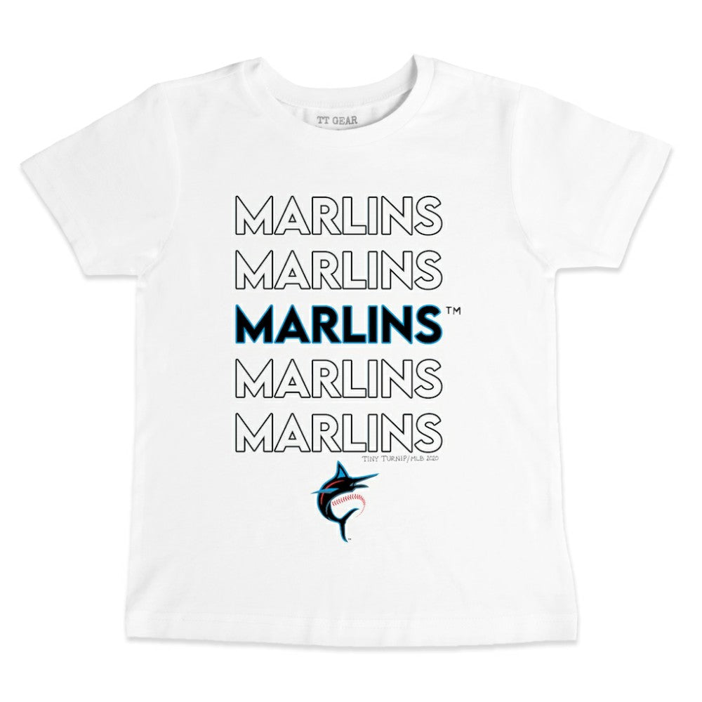 Miami Marlins Tiny Turnip Youth Stacked T-Shirt Near Me