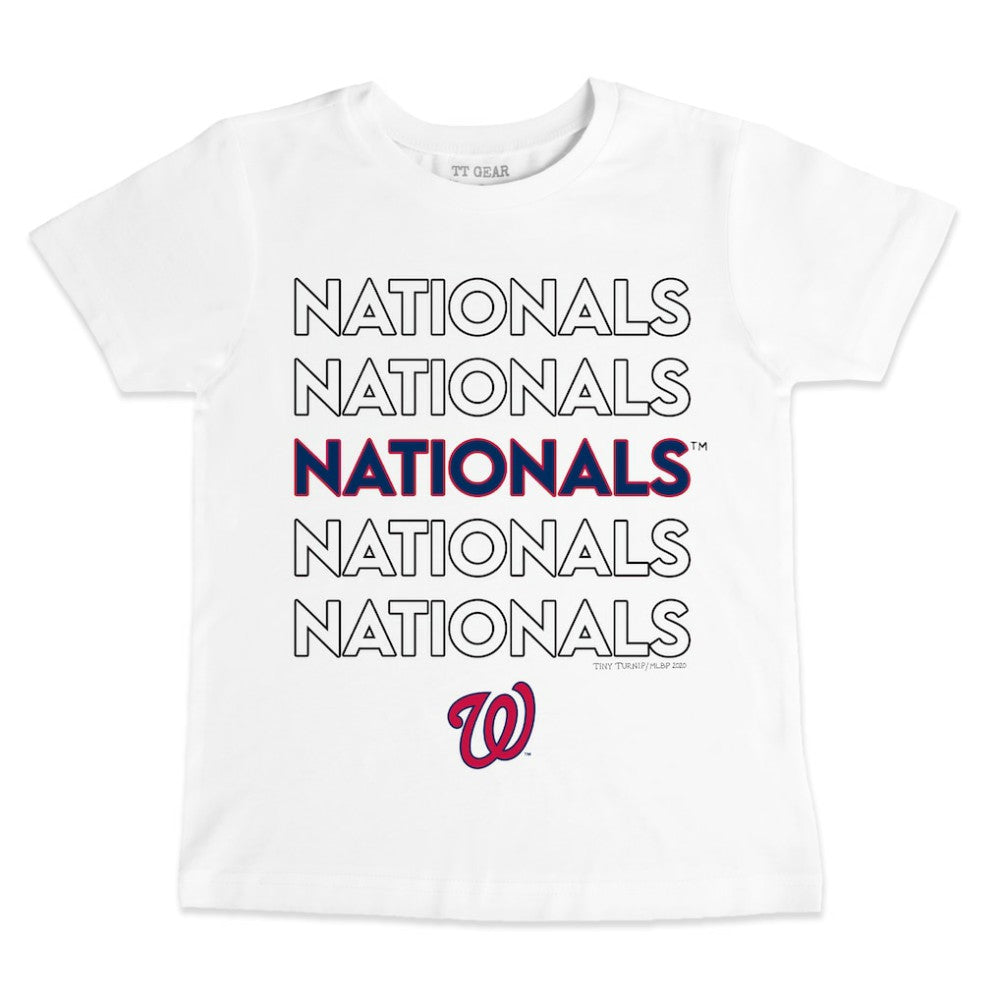 Washington Nationals Tiny Turnip Youth Stacked T-Shirt for sale