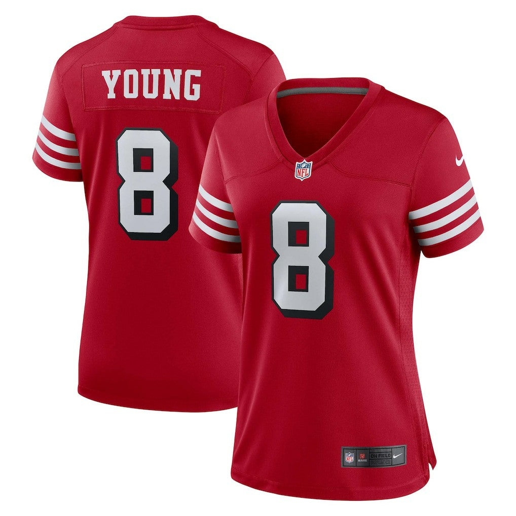 Steve Young San Francisco 49ers Women's Alternate Game Jersey - Scarlet - Nike