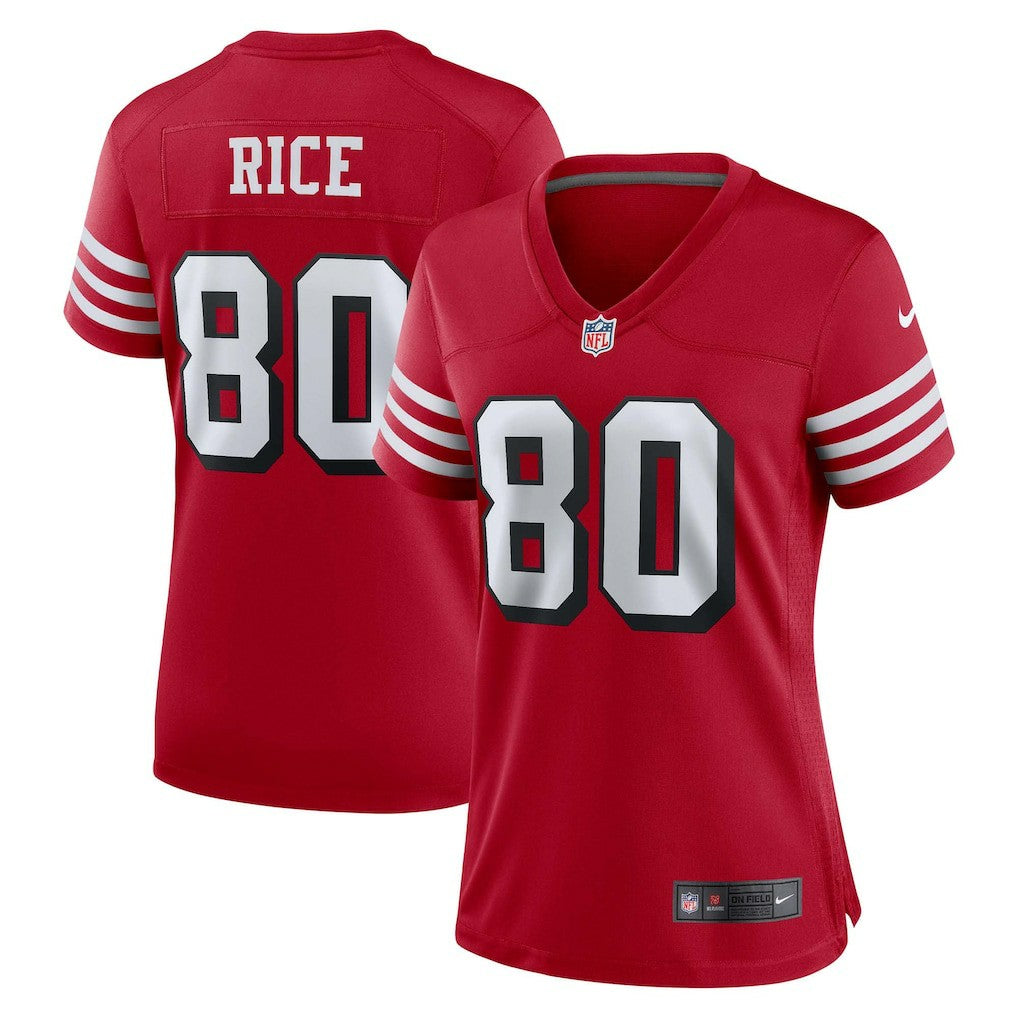 Jerry Rice San Francisco 49ers Women's Alternate Game Jersey - Scarlet - Nike