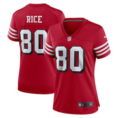 Jerry Rice San Francisco 49ers Women's Alternate Game Jersey - Scarlet - Nike