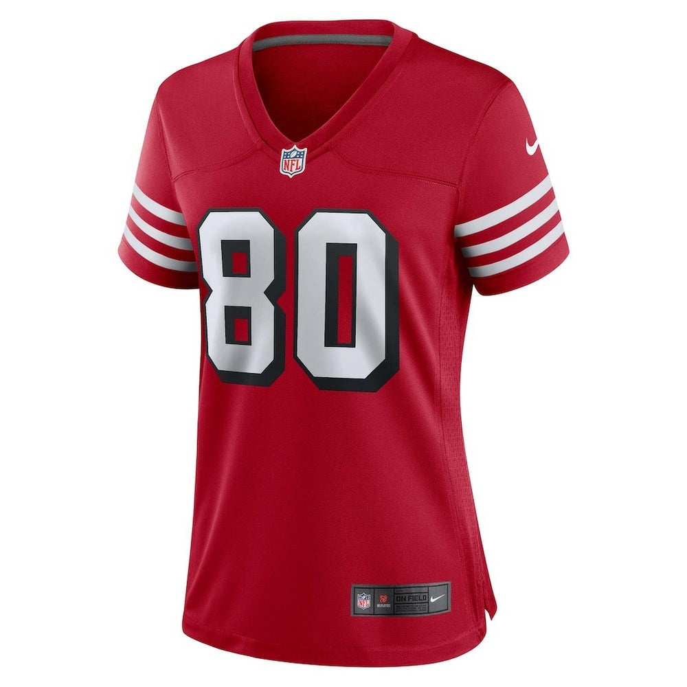 Jerry Rice San Francisco 49ers Women's Alternate Game Jersey - Scarlet - Nike
