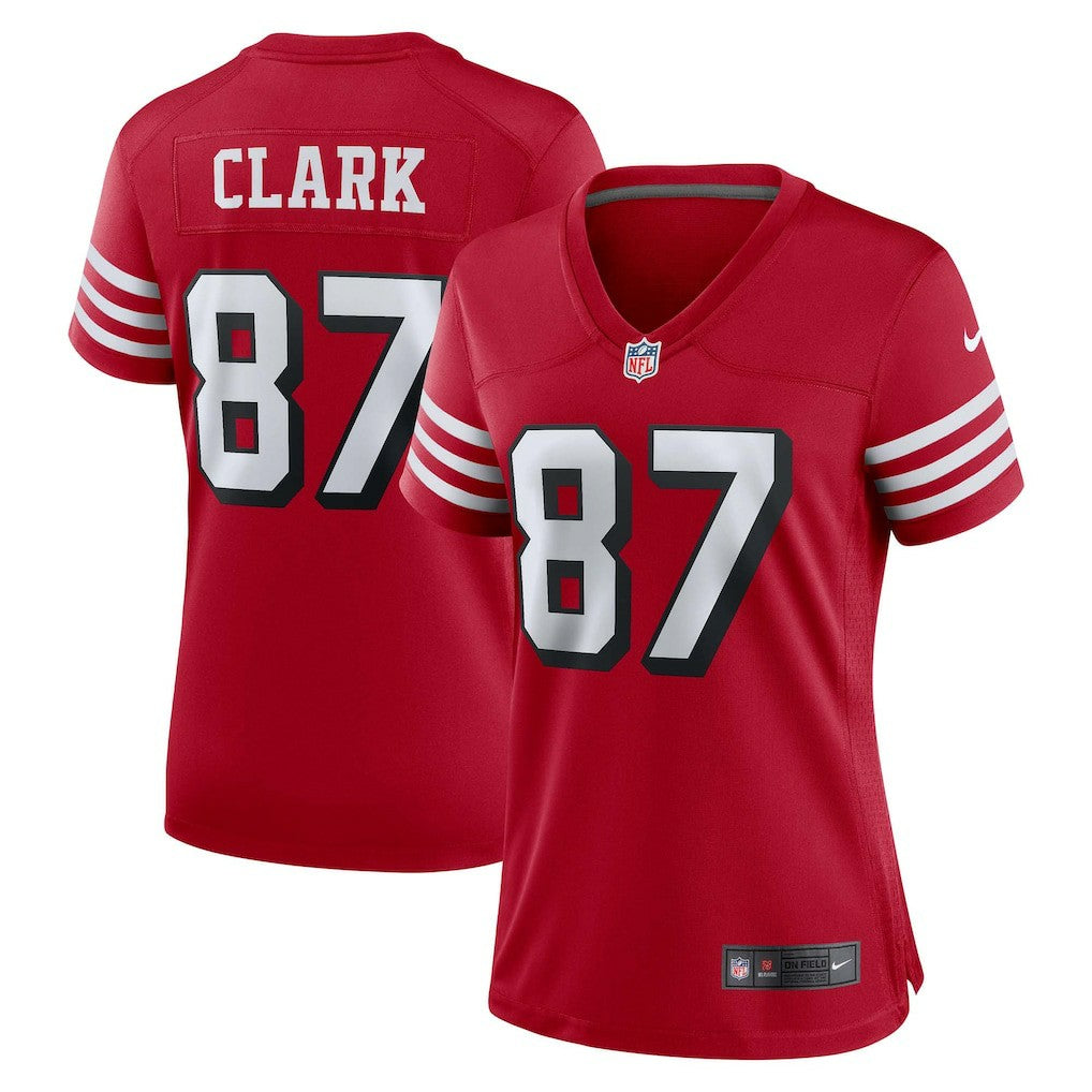 Dwight Clark San Francisco 49ers Women's Alternate Game Jersey - Scarlet - Nike