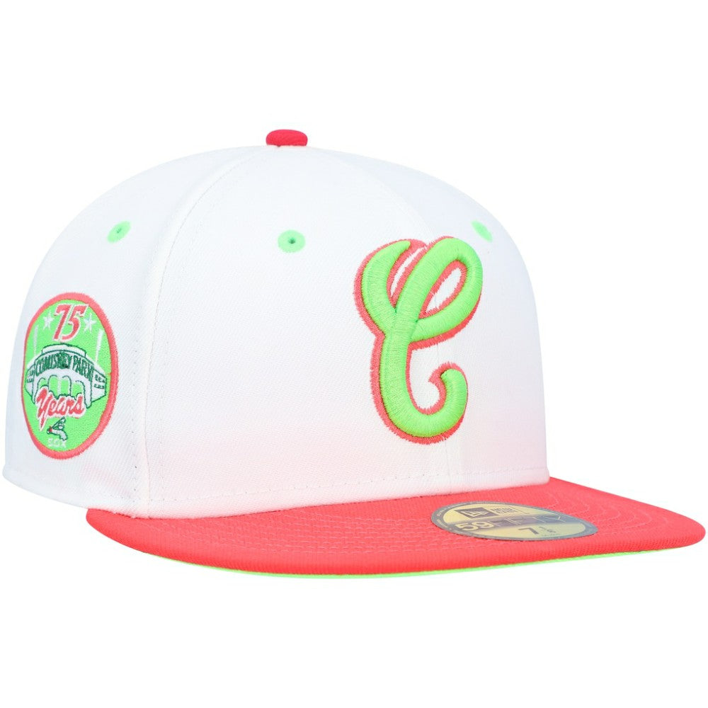 Chicago White Sox New Era Cooperstown Collection Comiskey Park 75th Anniversary Strawberry Lolli 59FIFTY Fitted Hat Outlet