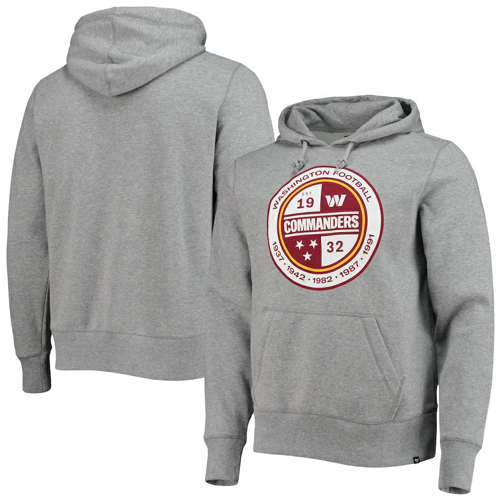 Washington Commanders '47 Imprint Headline Pullover Hoodie - Gray - 47 brand