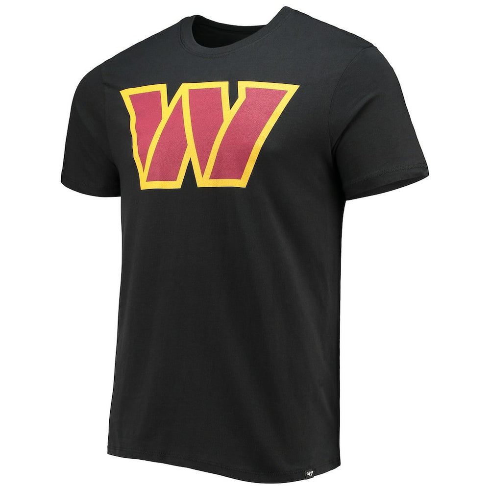 Washington Commanders '47 Imprint Super Rival T-Shirt - Black - 47 brand