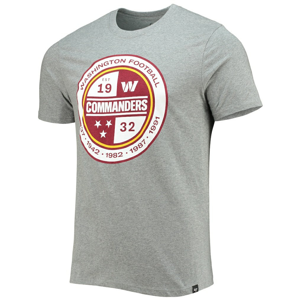 Washington Commanders '47 Imprint Super Rival T-Shirt - Gray - 47 brand