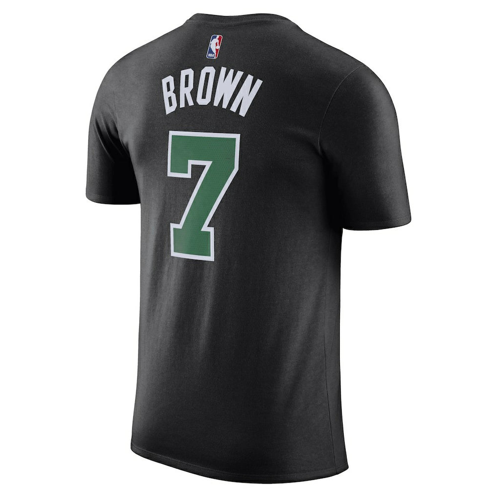 Jaylen Brown Boston Celtics Jordan Brand 2022/23 Statement Edition Name & Number T-Shirt Black