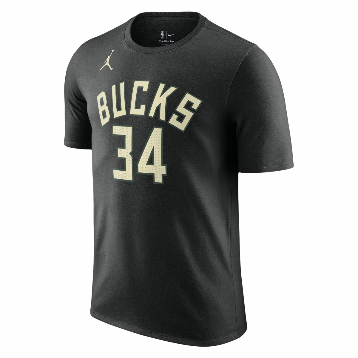 Giannis Antetokounmpo Milwaukee Bucks Jordan Brand 2022/23 Statement Edition Name & Number T-Shirt Black