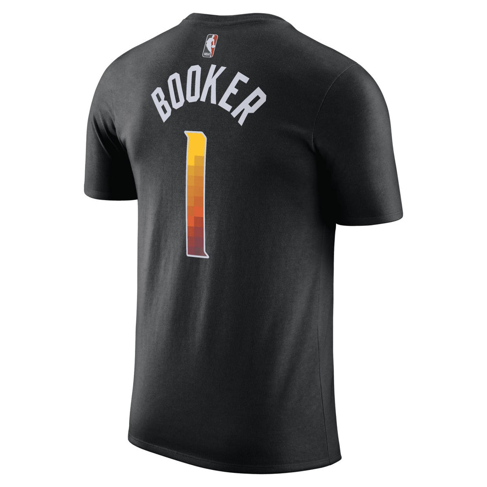 Devin Booker Phoenix Suns Jordan Brand 2022/23 Statement Edition Name & Number T-Shirt Black