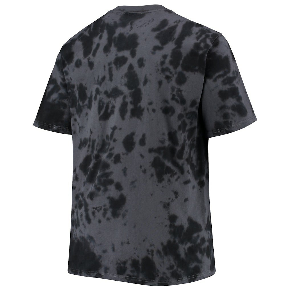 Philadelphia 76ers Big & Tall Marble Dye Tonal Performance T-Shirt Black