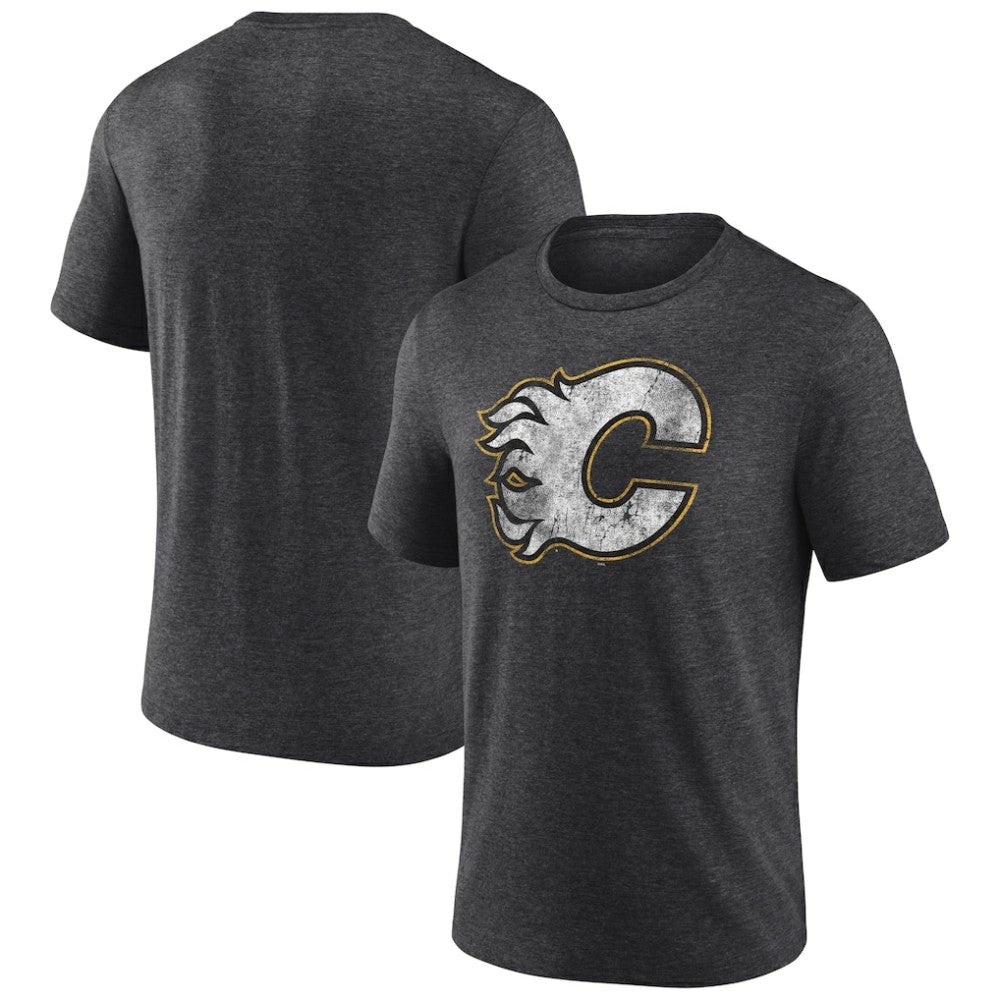 Calgary Flames Wraparound Tri-Blend T-Shirt - Charcoal | NHL sale