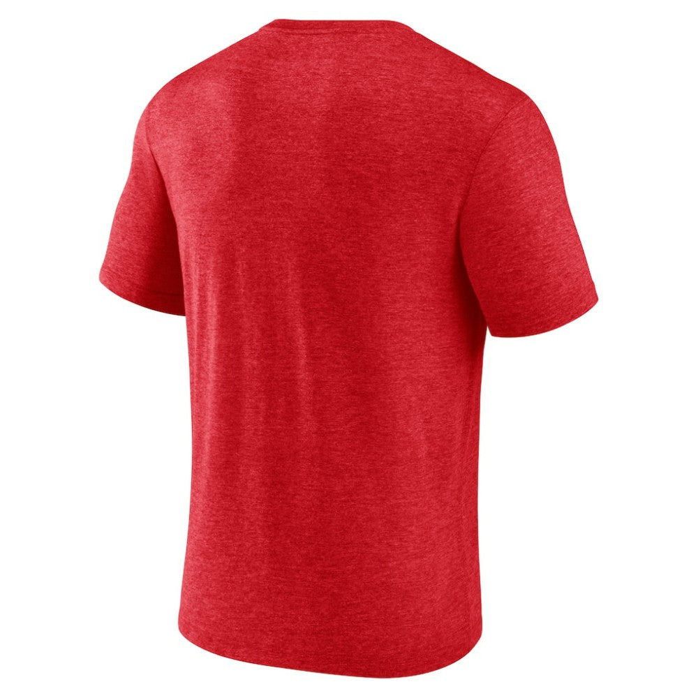 Carolina Hurricanes Wraparound Tri-Blend T-Shirt - Red | NHL Lifestyle
