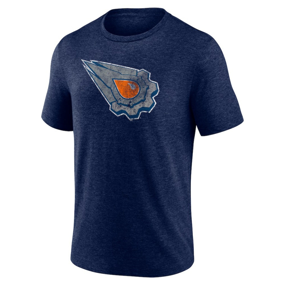 Edmonton Oilers Wraparound Tri-Blend T-Shirt - Navy | NHL discount