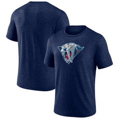 Nashville Predators Wraparound Tri-Blend T-Shirt - Navy | NHL Lifestyle