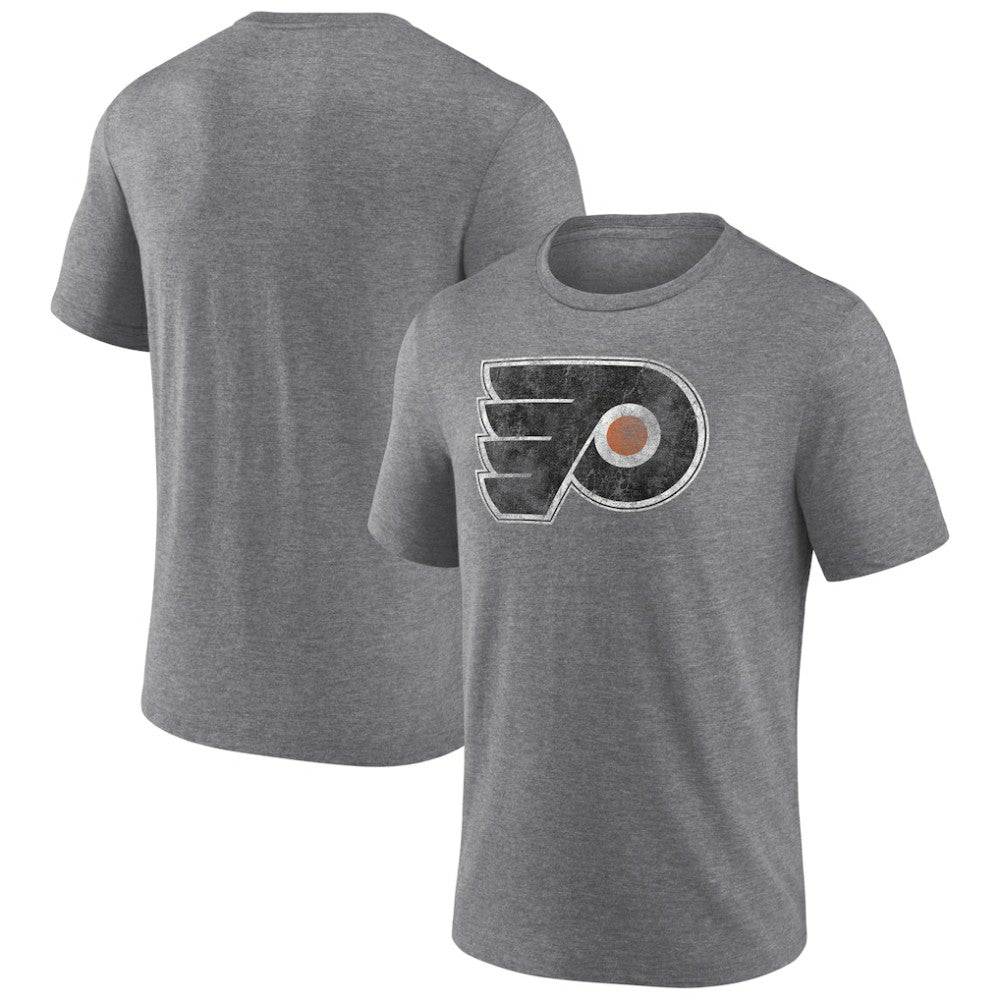 Philadelphia Flyers Wraparound Tri-Blend T-Shirt - Heather Gray | NHL Lifestyle