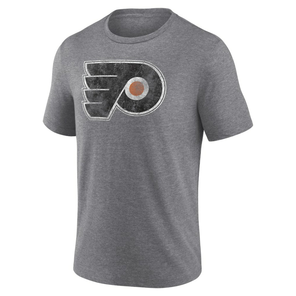 Philadelphia Flyers Wraparound Tri-Blend T-Shirt - Heather Gray | NHL Lifestyle