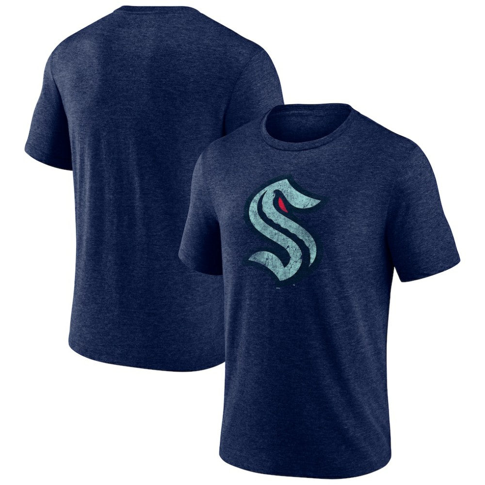 Seattle Kraken Wraparound Tri-Blend T-Shirt - Deep Sea Blue | NHL online