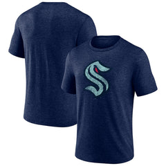 Seattle Kraken Wraparound Tri-Blend T-Shirt - Deep Sea Blue | NHL online