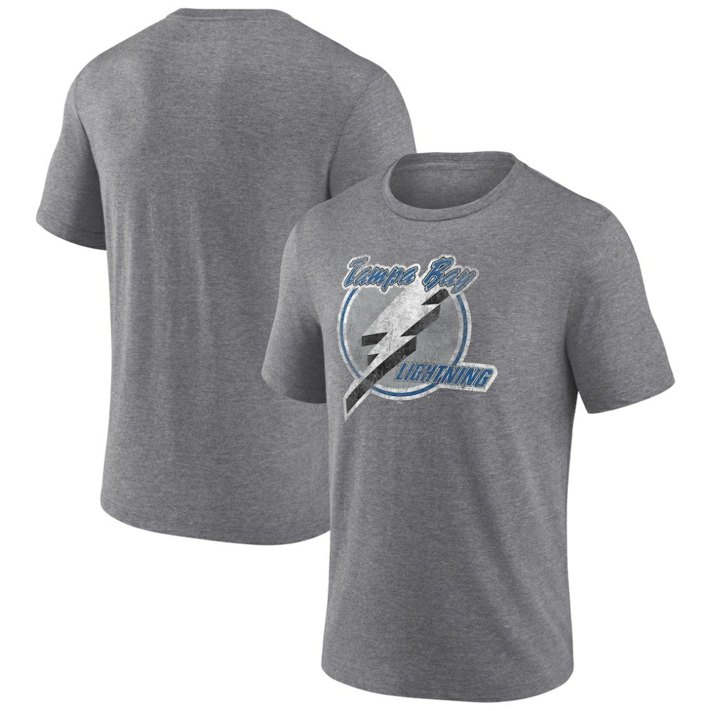 Tampa Bay Lightning Wraparound Tri-Blend T-Shirt - Heather Gray | NHL Lifestyle