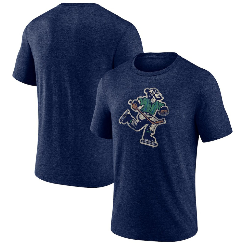 Vancouver Canucks Wraparound Tri-Blend T-Shirt - Navy | NHL sale