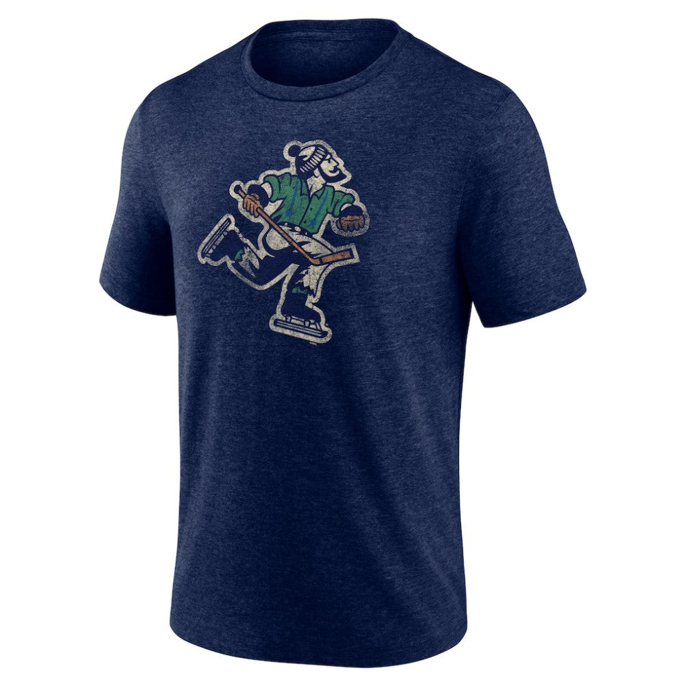 Vancouver Canucks Wraparound Tri-Blend T-Shirt - Navy | NHL sale