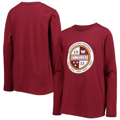 Washington Commanders Youth Secondary Logo Long Sleeve T-Shirt - Burgundy - NFL