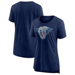 Nashville Predators Women's Slow Whistle Tri-Blend T-Shirt - Navy | NHL online