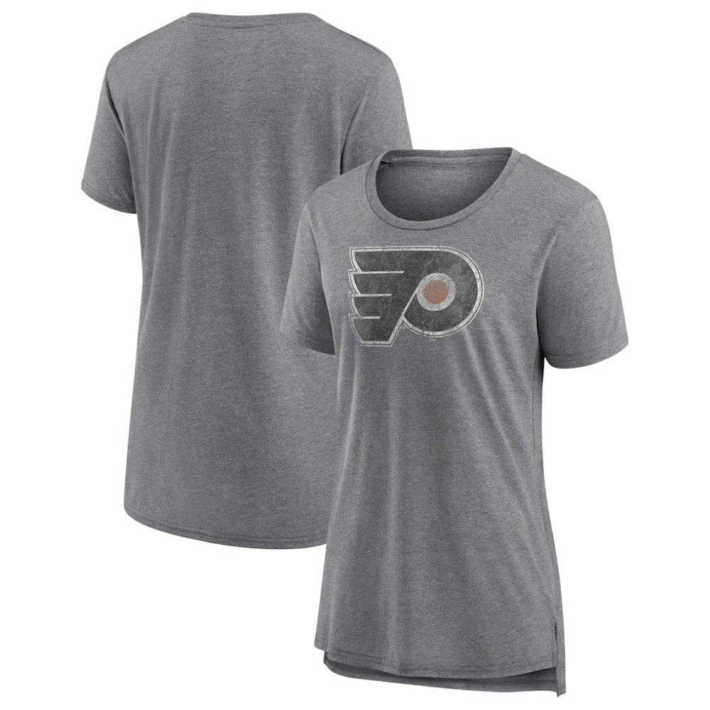 Philadelphia Flyers Women's Slow Whistle Tri-Blend T-Shirt - Gray | NHL sale
