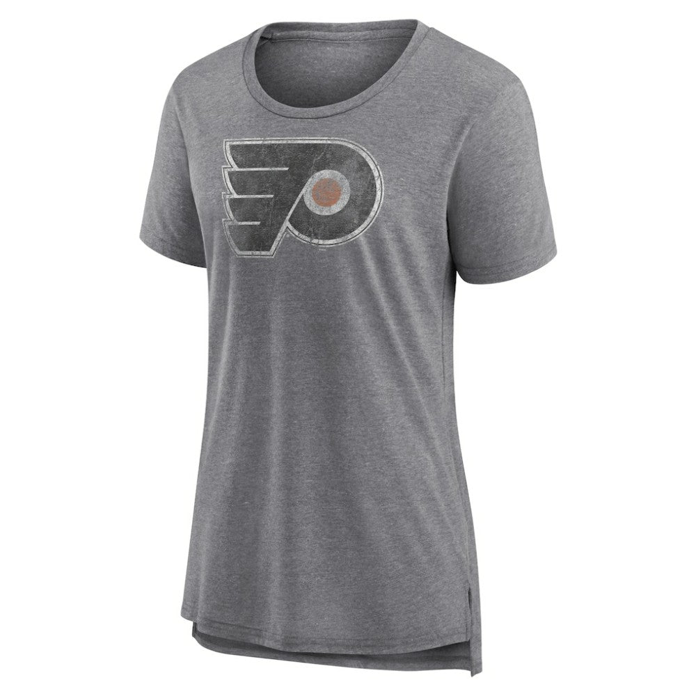 Philadelphia Flyers Women's Slow Whistle Tri-Blend T-Shirt - Gray | NHL sale