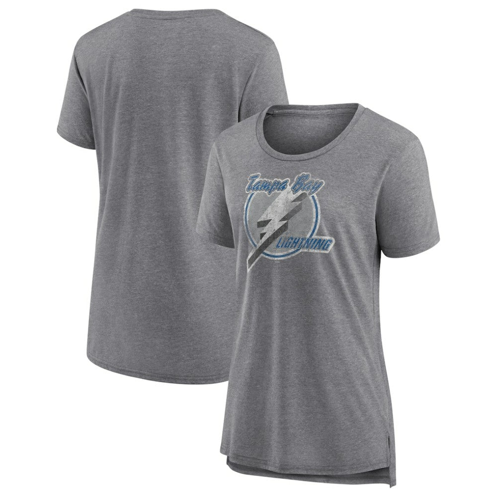 Tampa Bay Lightning Women's Slow Whistle Tri-Blend T-Shirt - Gray | NHL sale