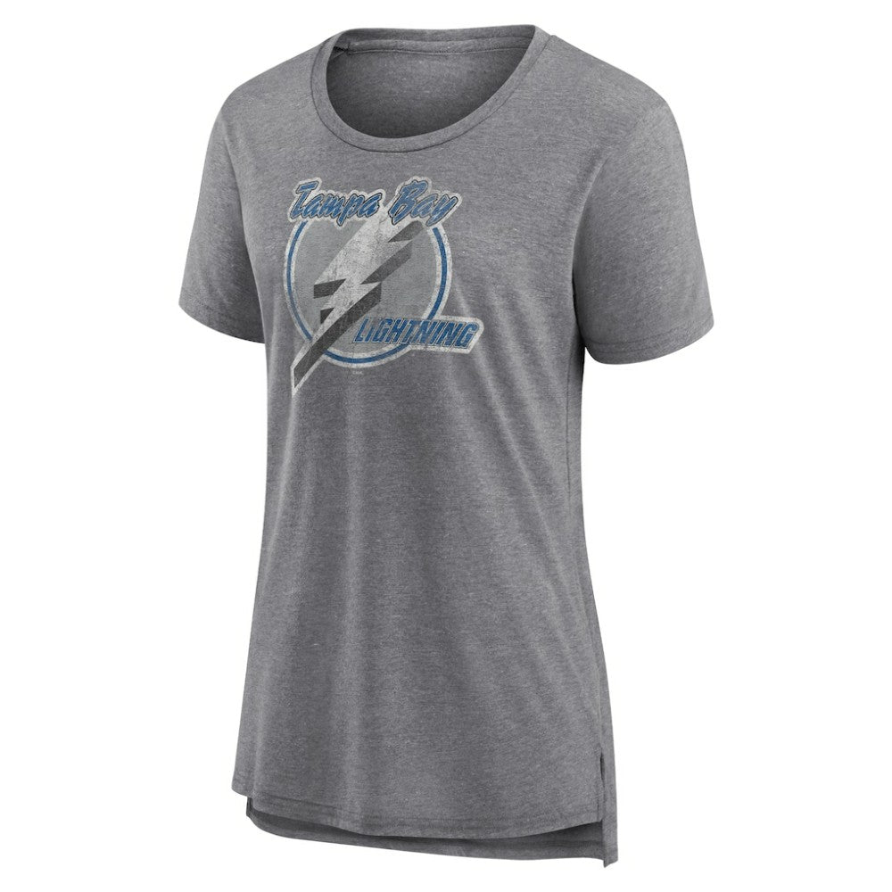 Tampa Bay Lightning Women's Slow Whistle Tri-Blend T-Shirt - Gray | NHL sale