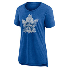Toronto Maple Leafs Women's Slow Whistle Tri-Blend T-Shirt - Blue | NHL near me