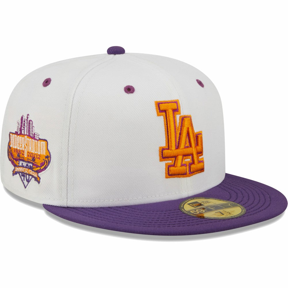 Los Angeles Dodgers New Era 40th Anniversary at Dodger Stadium Grape Lolli 59FIFTY Fitted Hat Discount