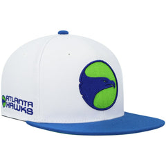 Mitchell & Ness Atlanta Hawks Hardwood Classics Snapback Hat White/Royal