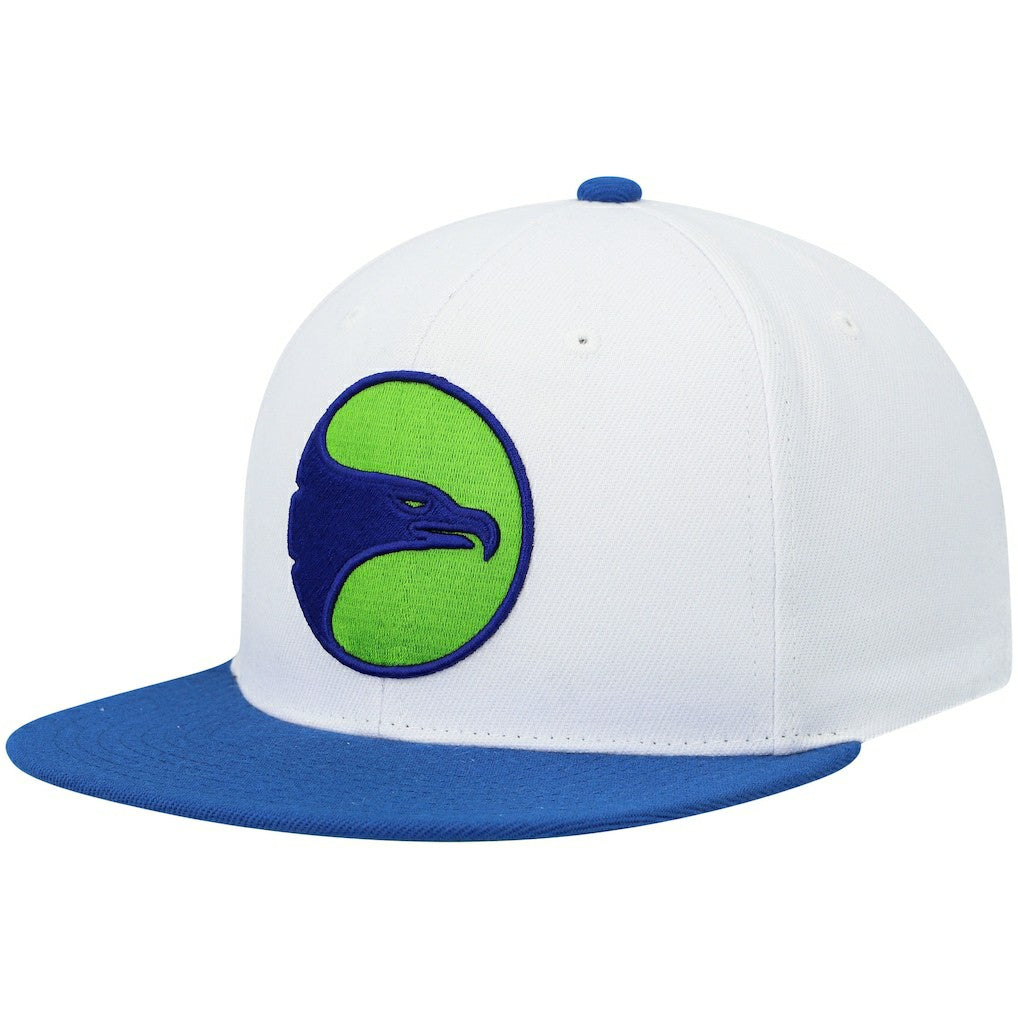 Mitchell & Ness Atlanta Hawks Hardwood Classics Snapback Hat White/Royal