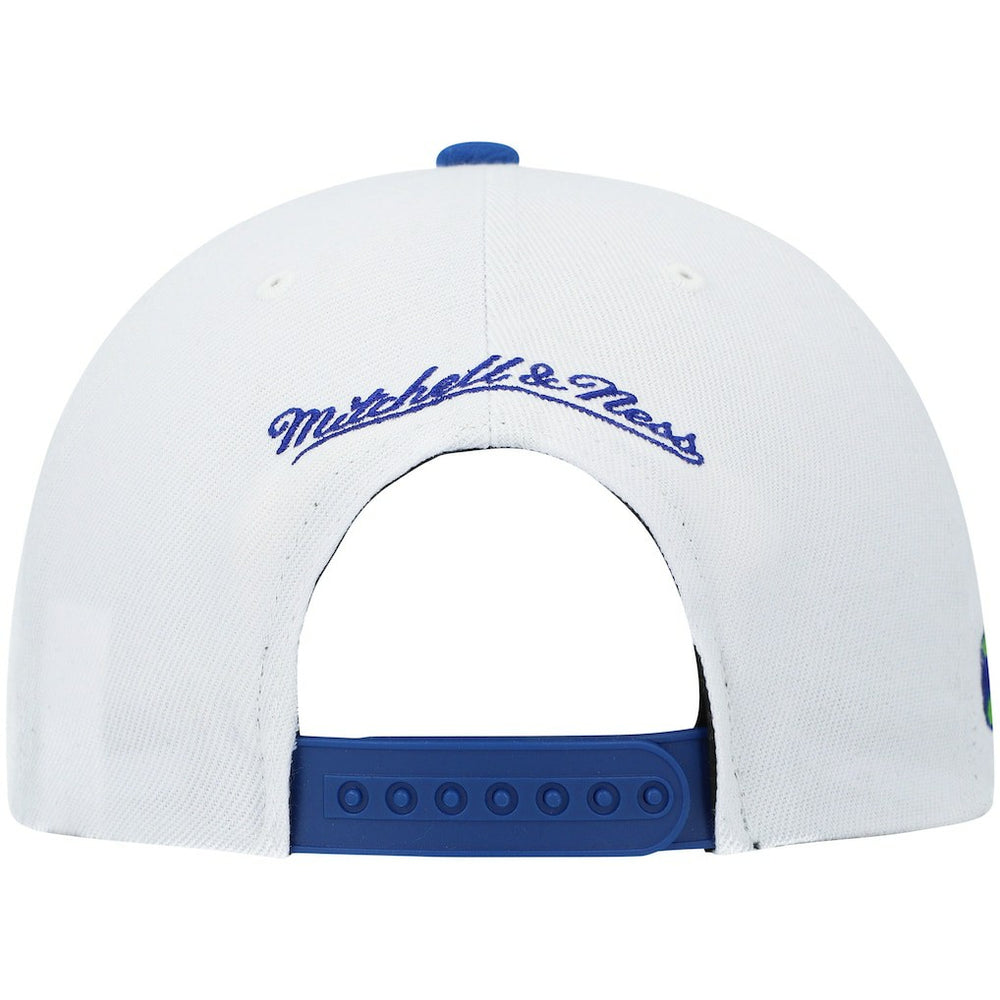 Mitchell & Ness Atlanta Hawks Hardwood Classics Snapback Hat White/Royal