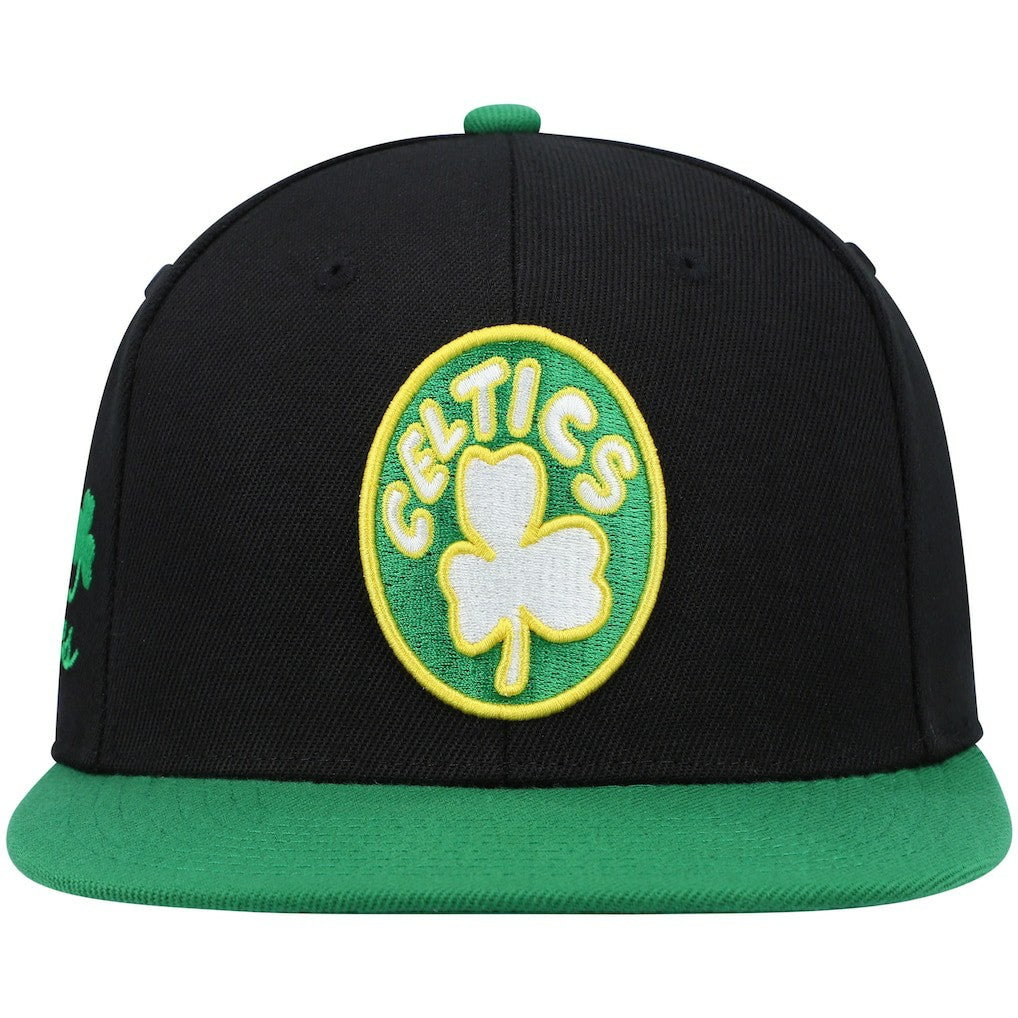 Mitchell & Ness Boston Celtics Hardwood Classics Snapback Hat Black/Kelly Green
