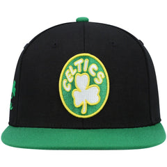 Mitchell & Ness Boston Celtics Hardwood Classics Snapback Hat Black/Kelly Green