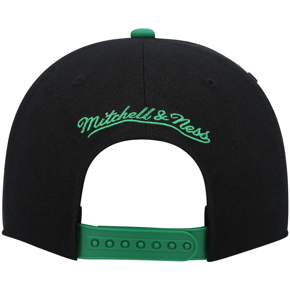 Mitchell & Ness Boston Celtics Hardwood Classics Snapback Hat Black/Kelly Green
